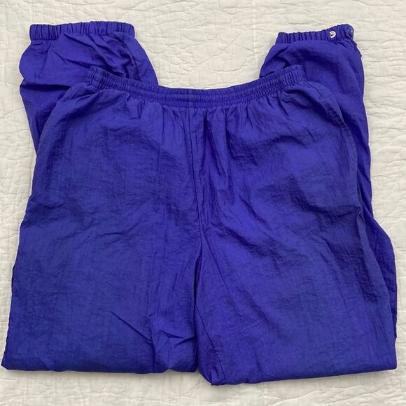 Vintage Columbia Men’s Purple Windbreak Joggers size Medium - Picture 1 of 13